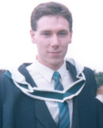 BA graduation at University College Dublin, 1988